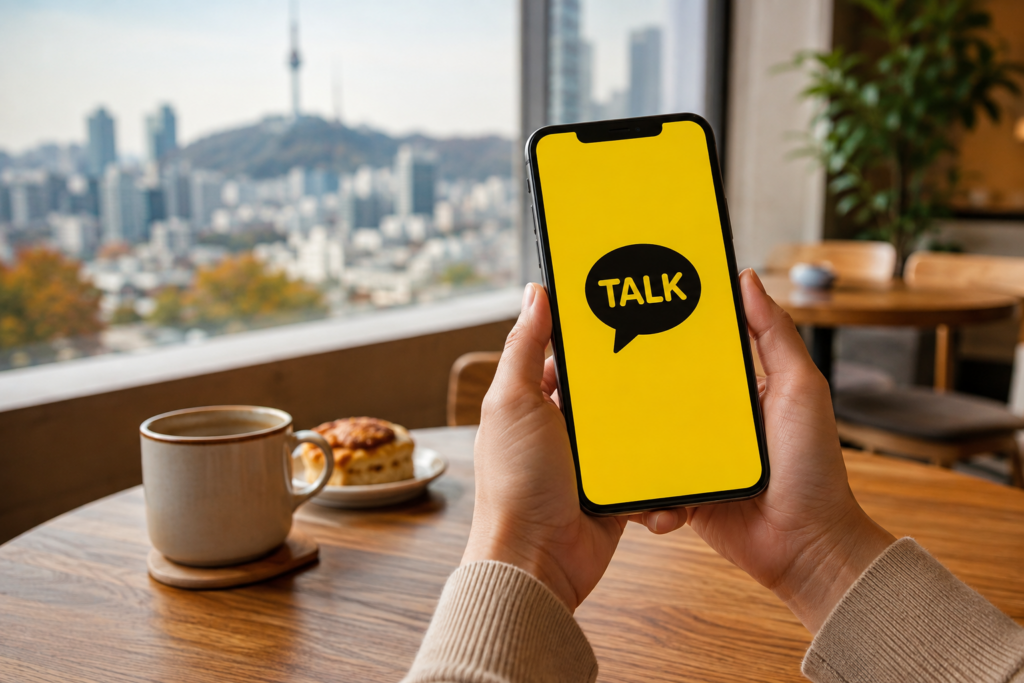 Using KakaoTalk while traveling in South Korea