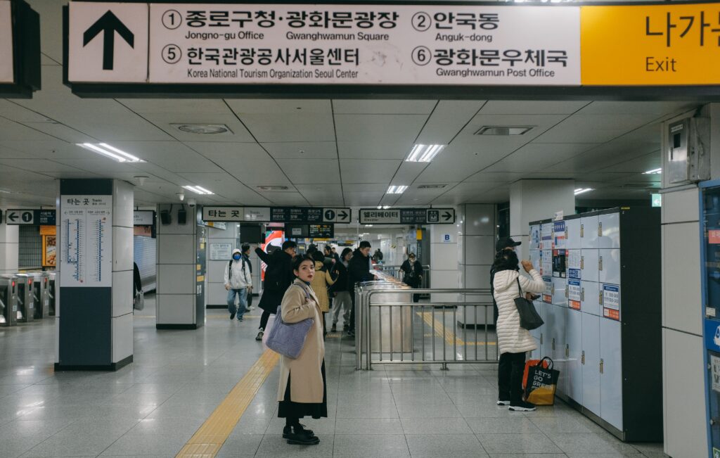 Subway station in Seoul, South Korea